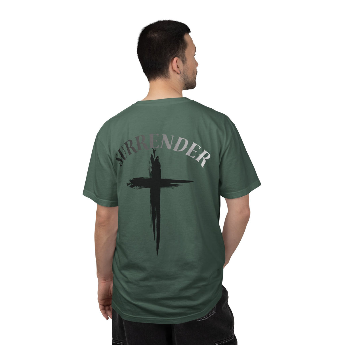 Surrender Cross T-Shirt — Christian Faith Graphic Tee, unisex