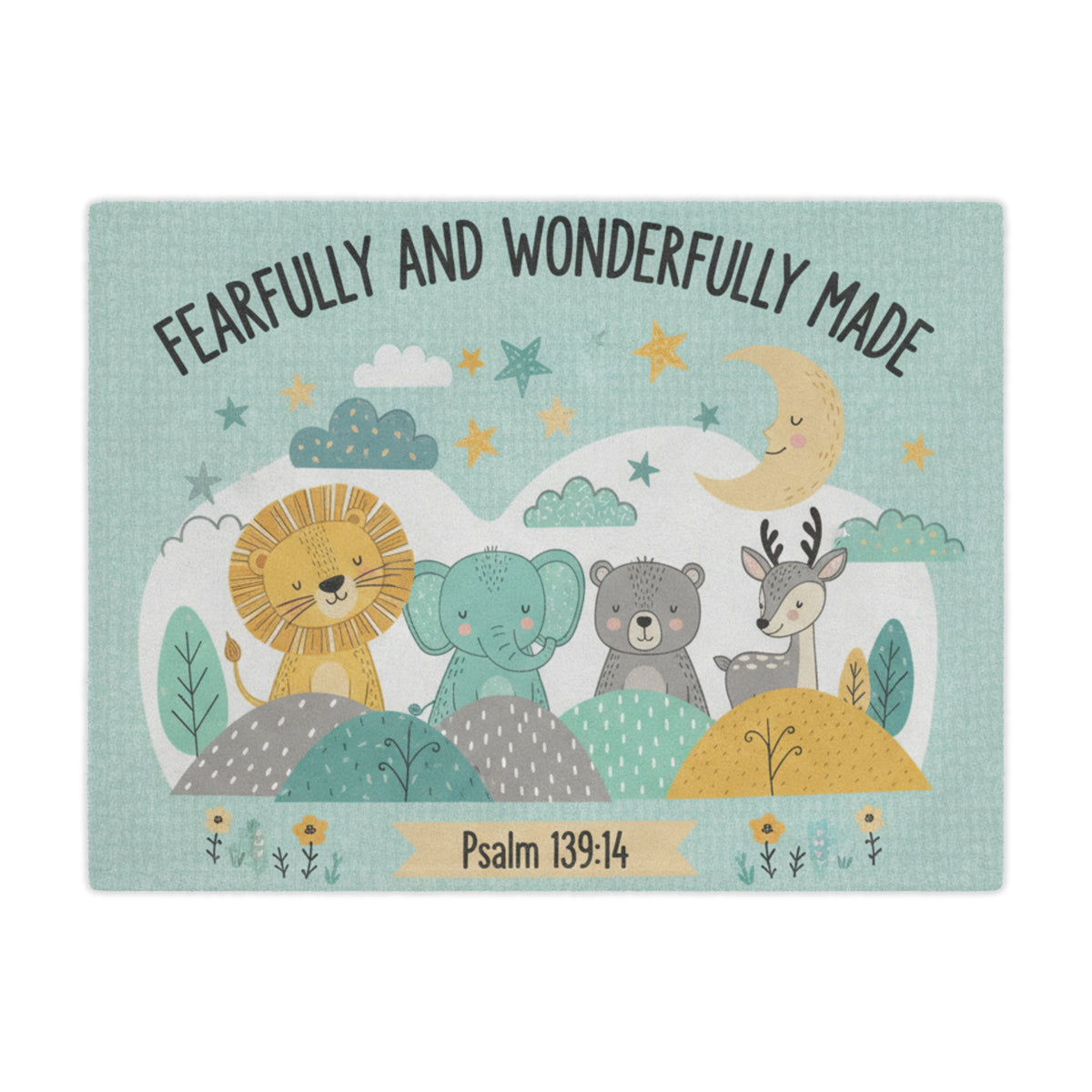 Minky Blanket "Fearfully and Wonderfully made" baby, toddler, nursery blanket