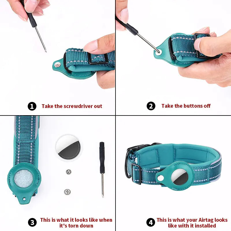 Anti-Lost Airtag Dog Collar