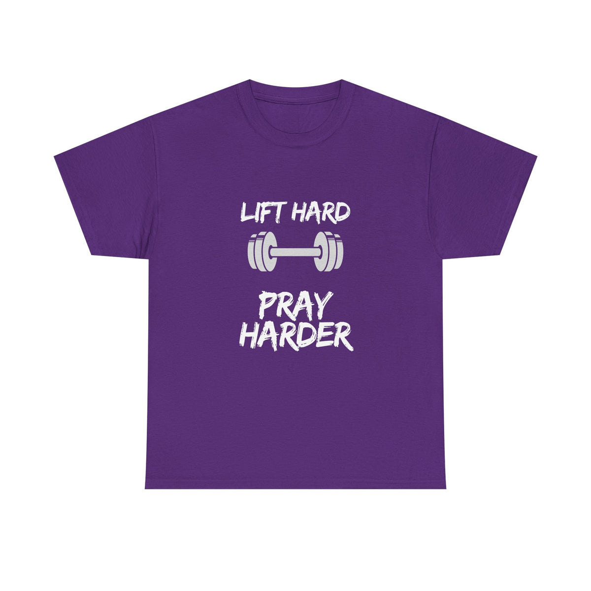 Lift Hard Pray Harder Gym T-Shirt — Faith & Fitness Workout Tee