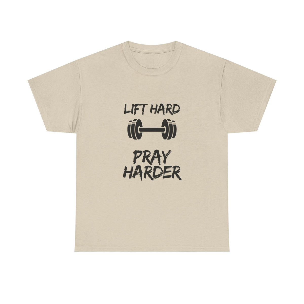 Lift Hard Pray Harder Tee — Faith & Fitness Workout Shirt