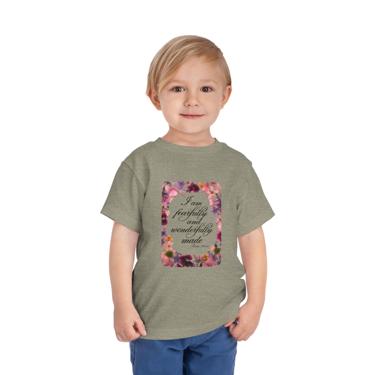 Toddler Inspirational Short Sleeve Tee, Positive Affirmation Shirt, Kids Motivational Top, Floral Design Tee, Gift for Baby Showers, [...]