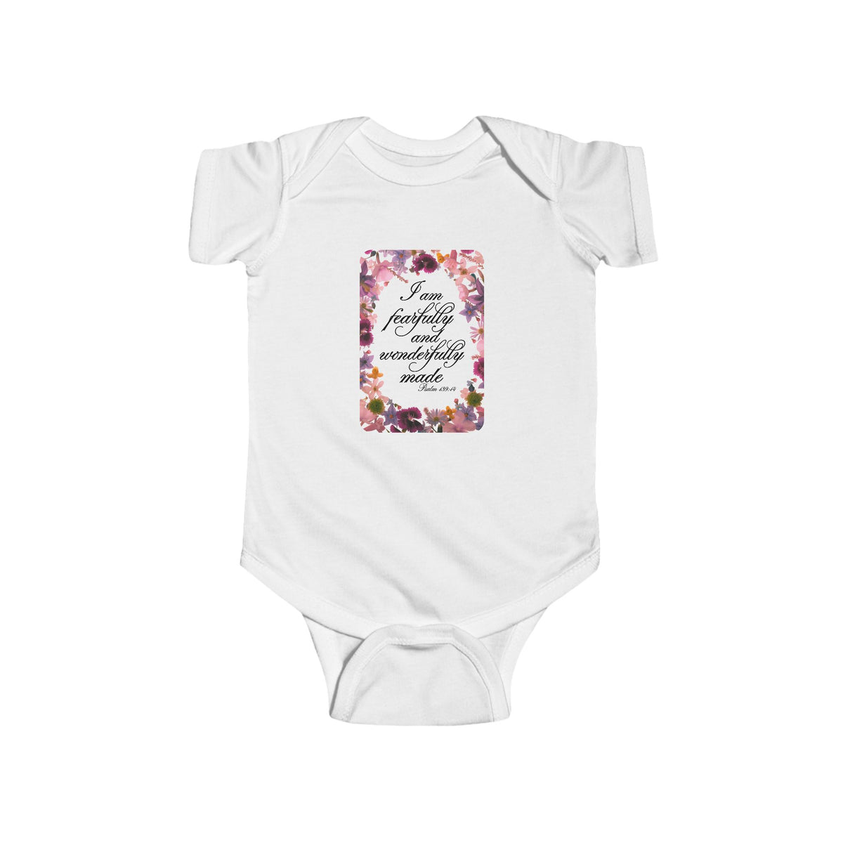 Floral Baby Girl Bodysuit - Cute Infant Outfit for Newborns, Perfect for Baby Shower Gift, Birthdays, Photoshoots, Everyday Wear