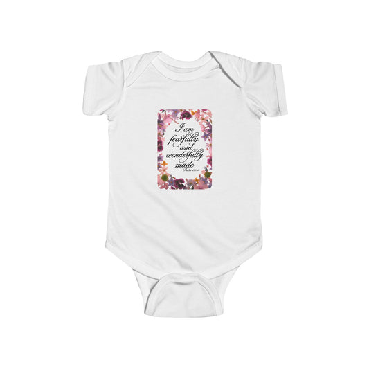 Floral Baby Girl Bodysuit - Cute Infant Outfit for Newborns, Perfect for Baby Shower Gift, Birthdays, Photoshoots, Everyday Wear