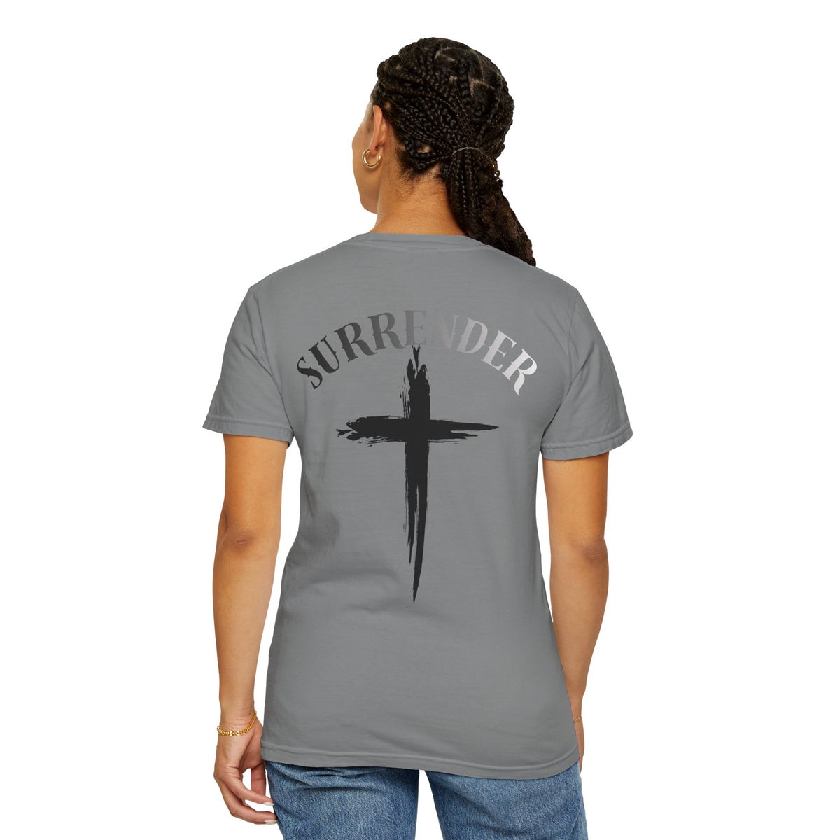 Surrender Cross T-Shirt — Christian Faith Graphic Tee, unisex
