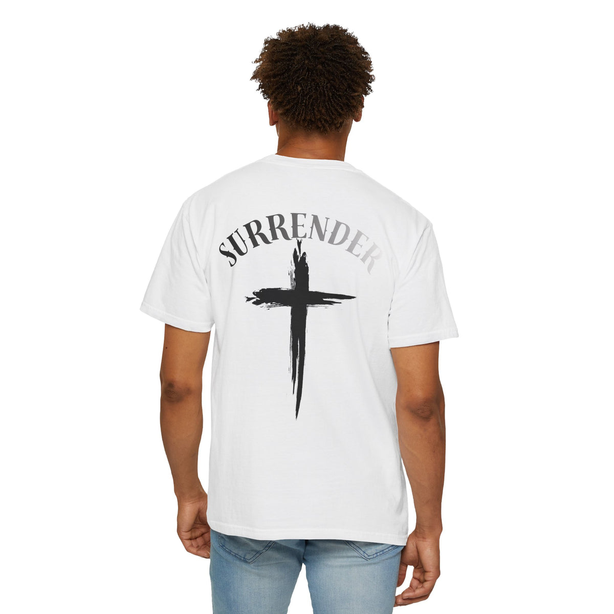 Surrender Cross T-Shirt — Christian Faith Graphic Tee, unisex