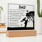 To My Dad | Square Acrylic Plaque
