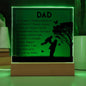 To My Dad | Square Acrylic Plaque