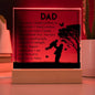 To My Dad | Square Acrylic Plaque