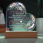 Dear Mom | Printed Heart Acrylic Plaque