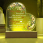 Dear Mom | Printed Heart Acrylic Plaque